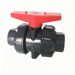 帶平臺的UPVC承插球閥，可加裝電氣動執(zhí)行